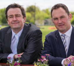 Damian McDonald, Chief Executive, Horse Sport Ireland, left, and Roger Casey, Managing Director, Tattersalls Ireland