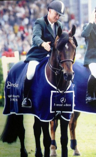 Robert Splaine and Coolcorron Cool Diamond at the Aachen Nations' Cup, 2003