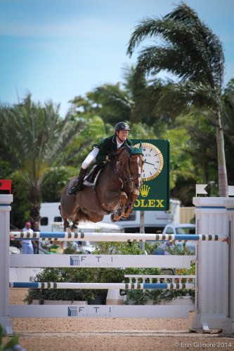 The look of determination as Richie Moloney & Slieveanorra jump the final fence. Photo credit: Erin Gilmore