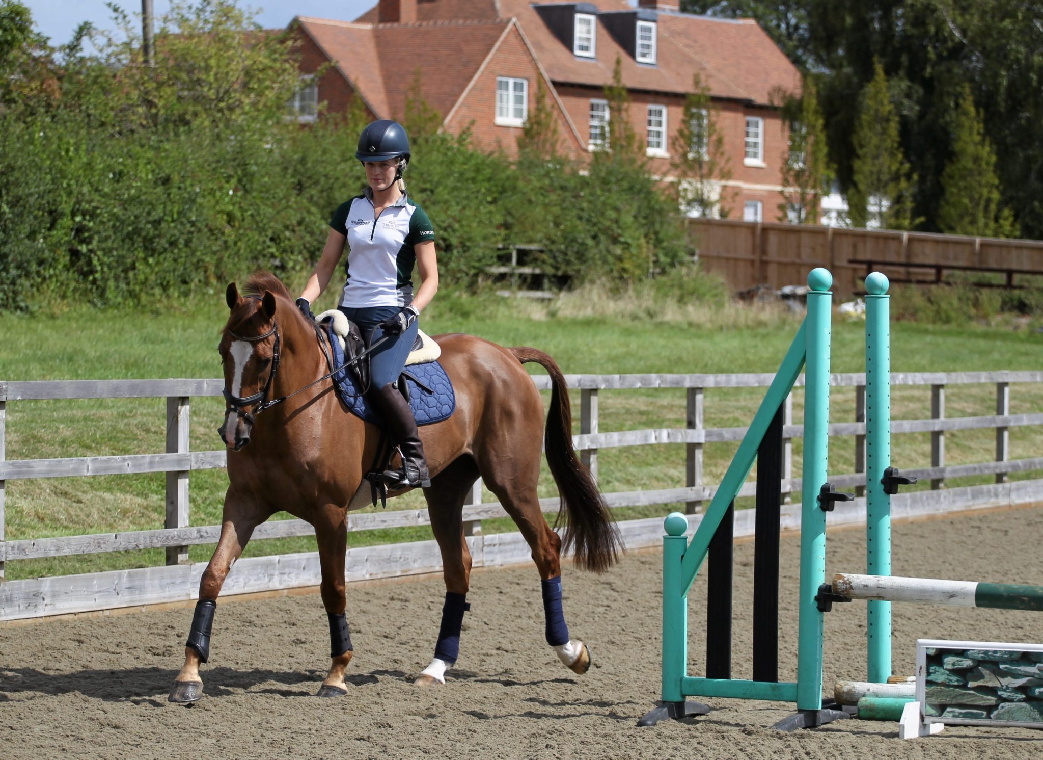 22 August 2014; Clare Abbott, in action during the Horse Sport Ireland Eventing Final training. Attington Stud, Tetsworth, Thame, Oxfordshire, United Kingdom. Picture credit: Matt Impey / SPORTSFILE *** NO REPRODUCTION FEE ***